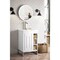 James Martin Vanities Alicante 24in Single Vanity, Glossy White, Brushed Nickel w/ White Glossy Composite Stone Top E110V24GWBNKWG - alternate 5